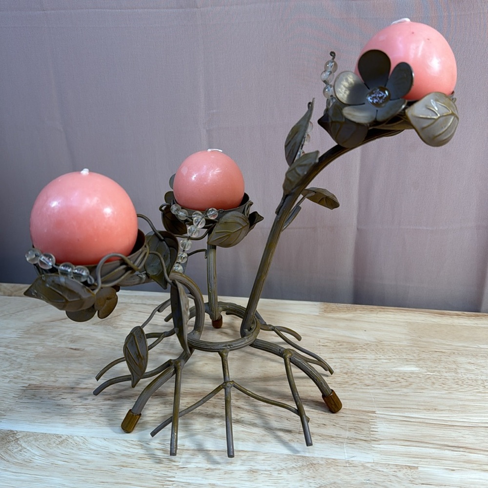 PartyLite Vintage Rustic Bird Nest tealight/votive  holder - Picture 2 of 11